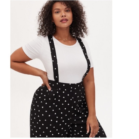TORRID DISNEY MICKEY & MINNIE MOUSE POLKA DOT OVERALL - Picture 5 of 6